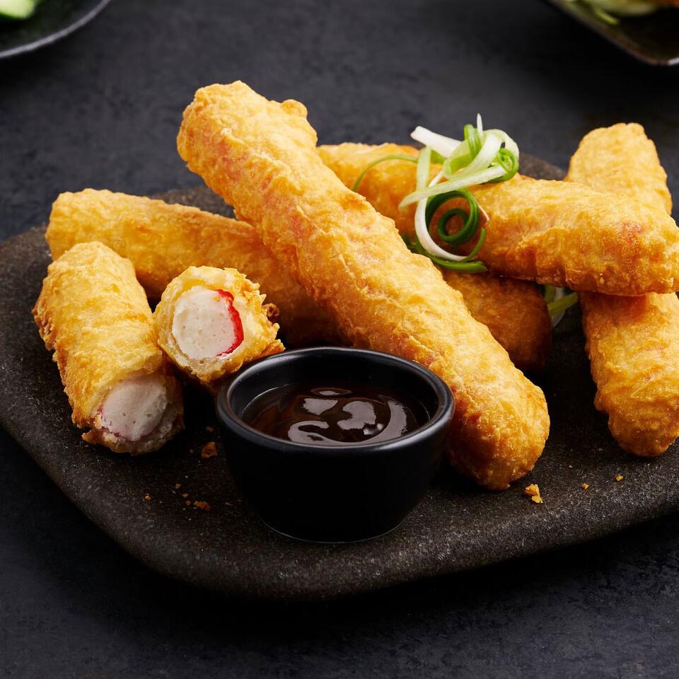 I&J® Tempura Seafood Sticks, Prepared