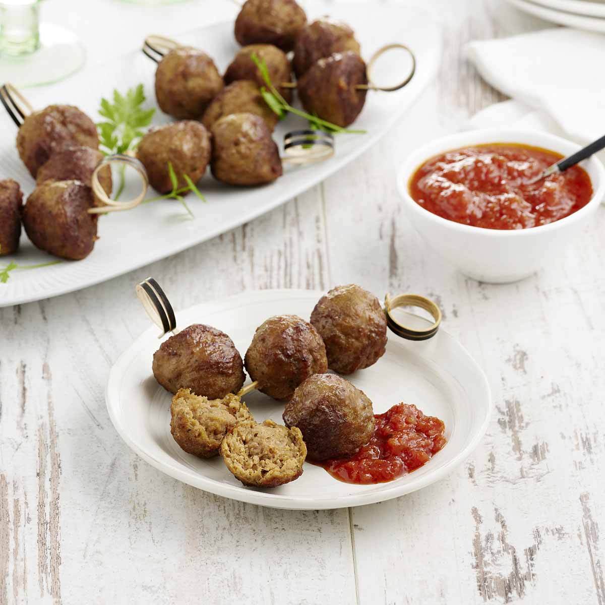 Chiko® Fully Cooked Beef Meatballs, Prepared