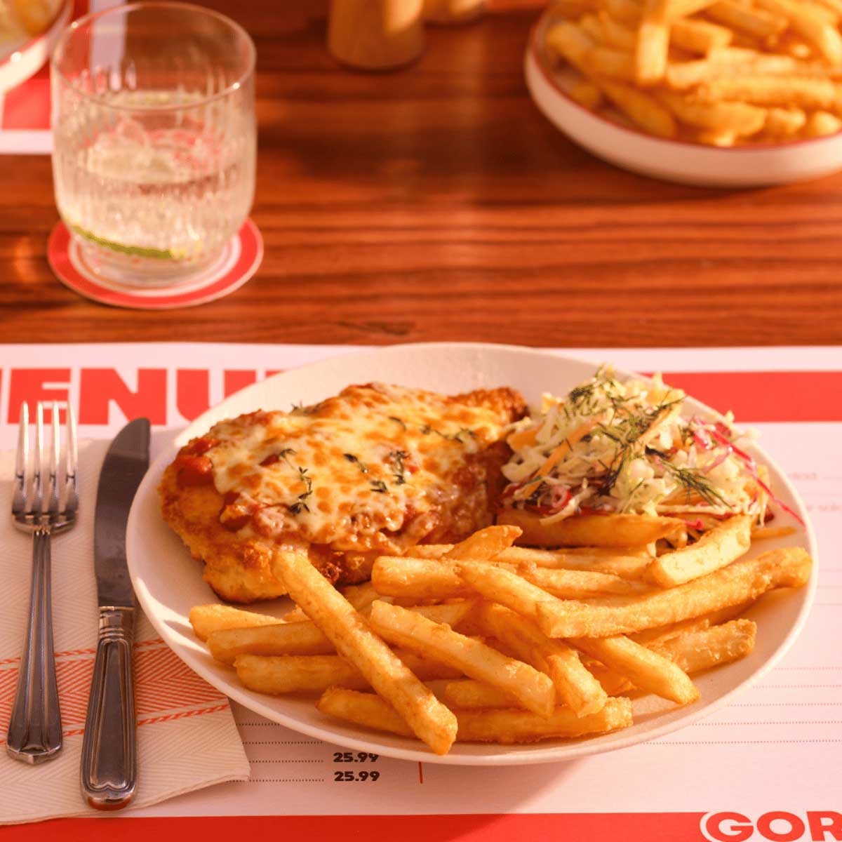 Edgell® Edgell Thunder Crunch skin on 9mm chips, In Use