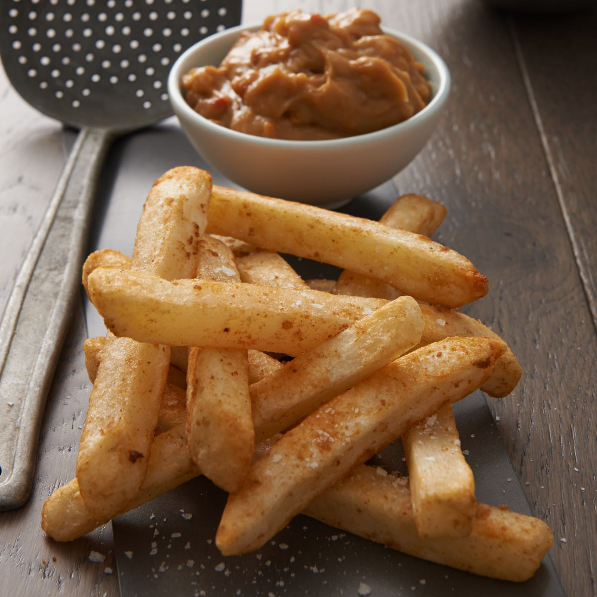 Edgell® Beer Battered 18mm x 18mm Bad Boys® Chips, In Use