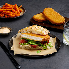 Chiko® Chicken Schnitzel (Sandwich Size), Prepared