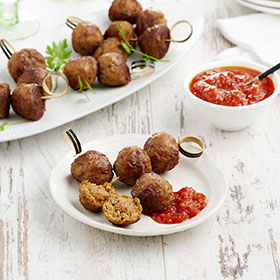 Chiko® Fully Cooked Beef Meatballs, Prepared