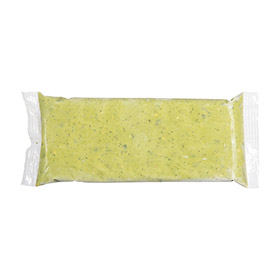 Simplot Harvest Fresh® Avocados Cucumber Tzatziki Flavored Avocado Spread, Frozen, Back Innerpack