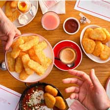 Edgell® Hash Brown Fingers, In Use